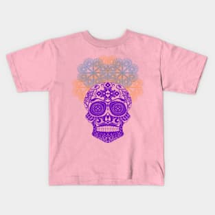 skull in rose candy ecopop Kids T-Shirt